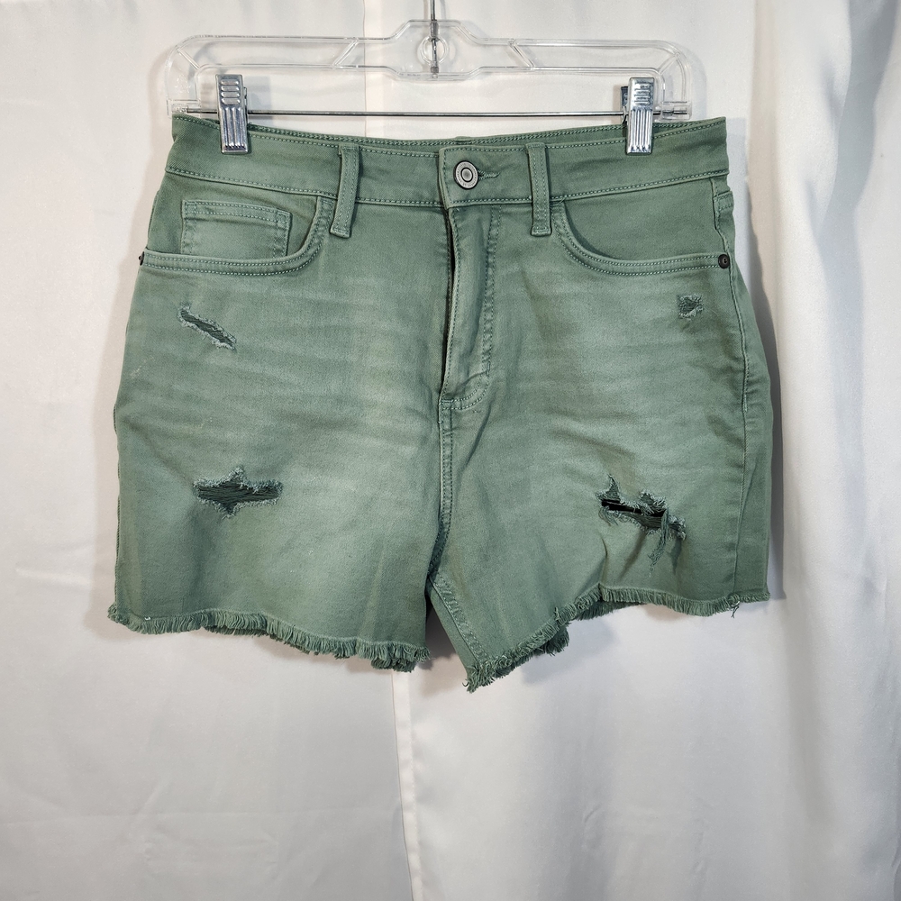 LC Lauren Conrad Green Jean Shorts